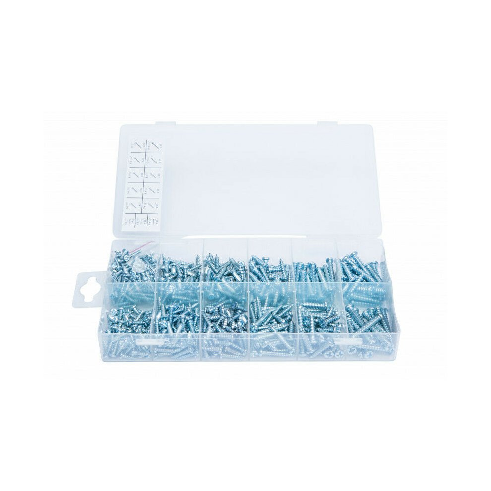 Assorted Self Tapping Screw Set 550pc