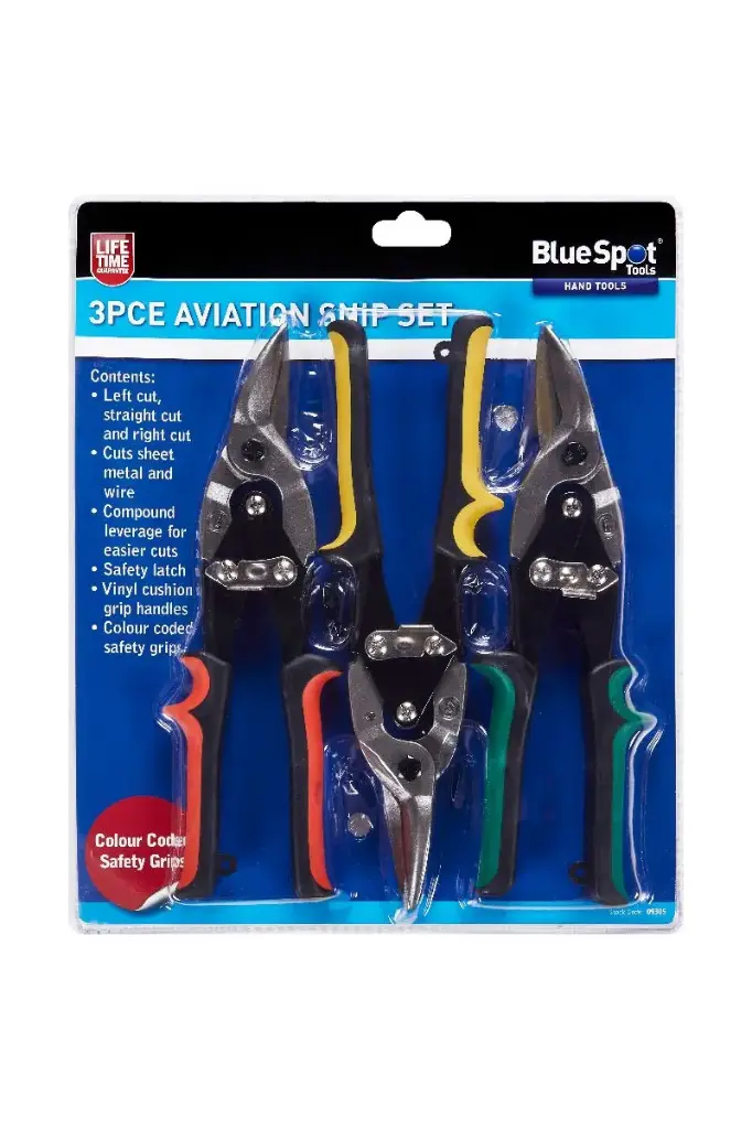 [9305] 3 PCE 250mm (10") Aviation Cutting Snips Set