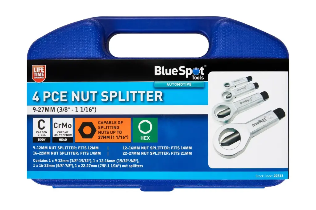[22313] 4 PCE Nut Splitter 9-27mm (3/8" - 1 1/16")