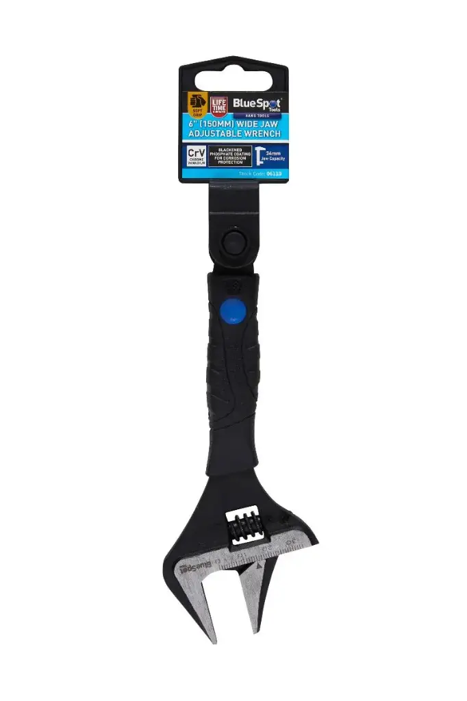 6" Wide Jaw Adjustable Wrench