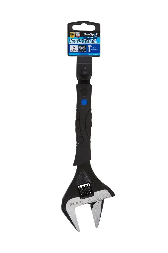 8" Wide Jaw Adjustable Wrench