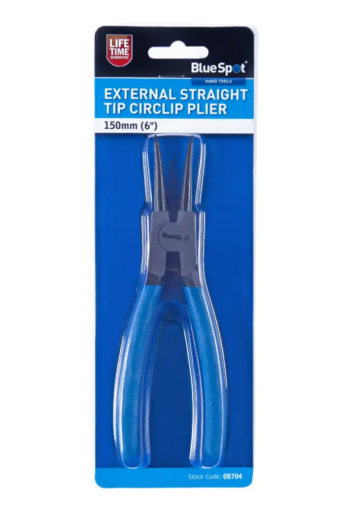 150mm (6") External Straight Tip Circlip Plier