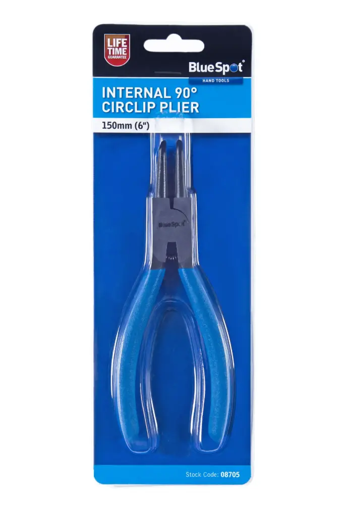 150mm (6") Internal Circlip Plier 90° Tip