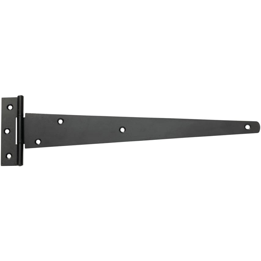 Light Tee Hinge Black 150mm Pair