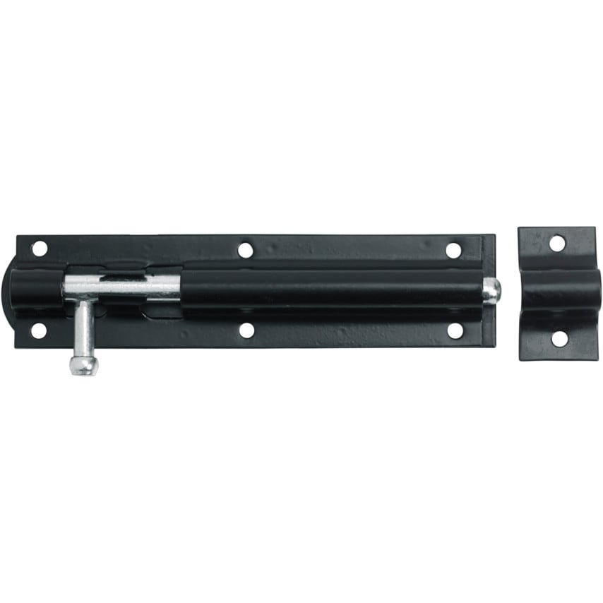 Tower Bolt 200mm Black