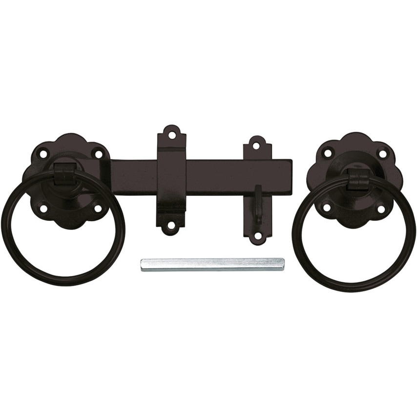 Ring Handled Gate Latch 150mm Black
