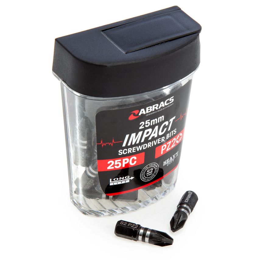 Impact Bit 25mm PZ2 25pc