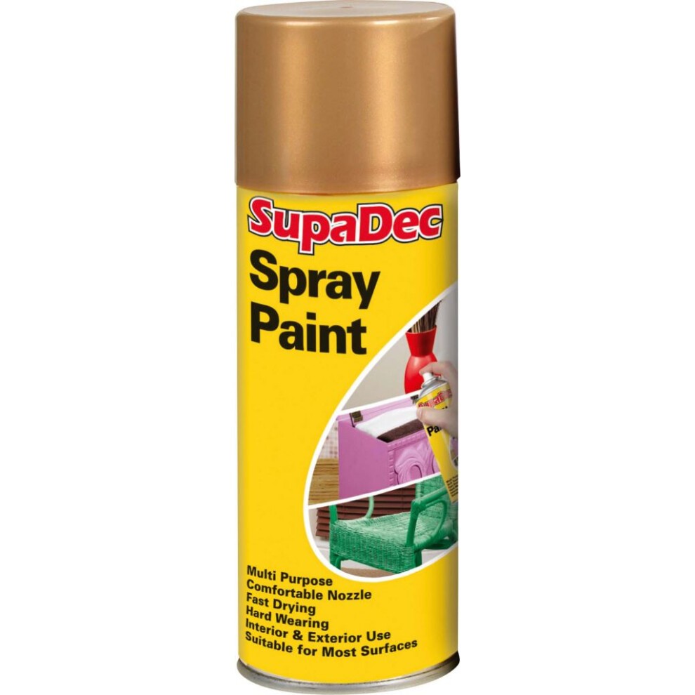 Supadec Spray Paint Gold 400ml