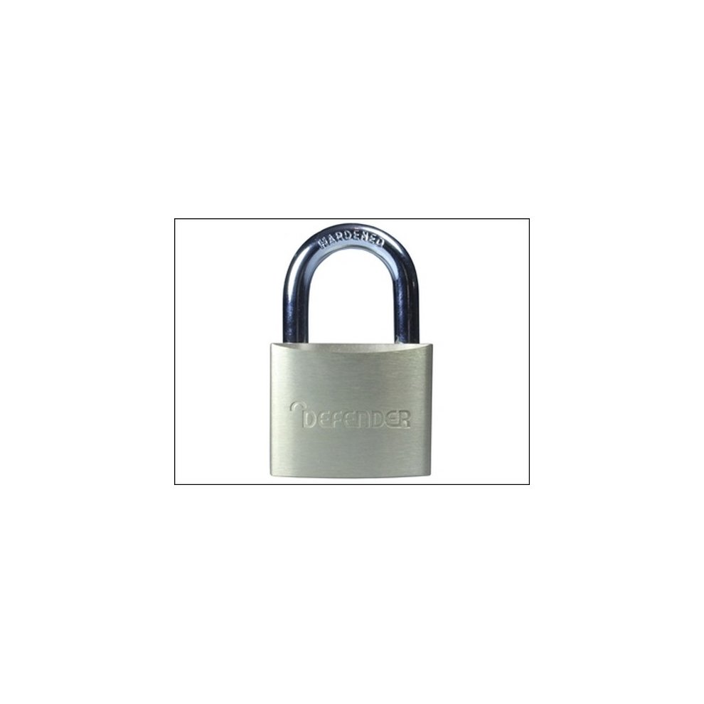Defender Brass Padlock 40mm Twin