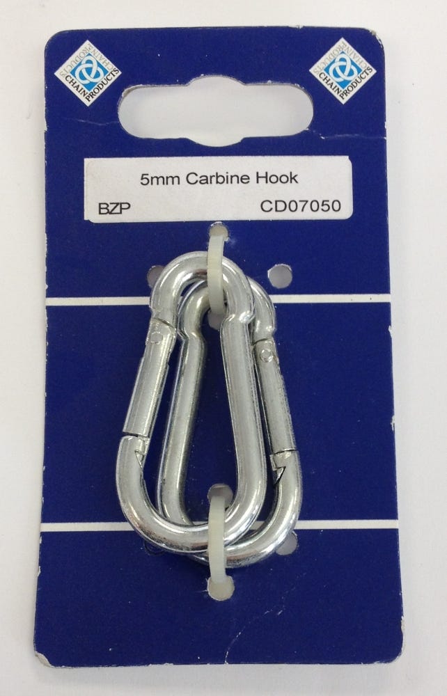 5mm ZP Carbine Hook 2pk