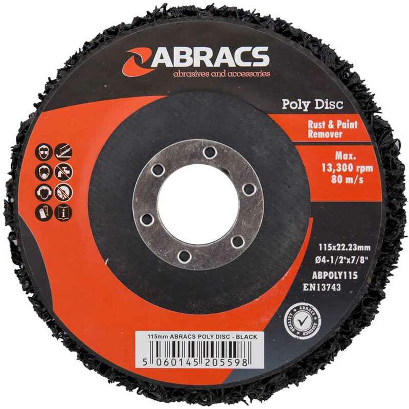 Black Poly Disc 115mm