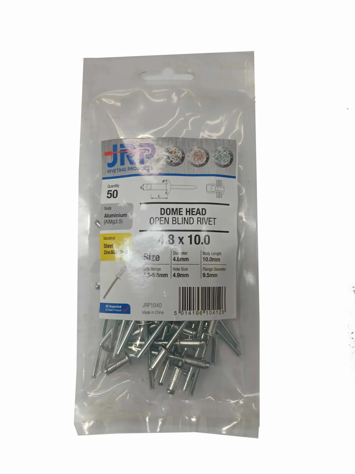 4.8 x 10 Alu Pop Rivet BAG50