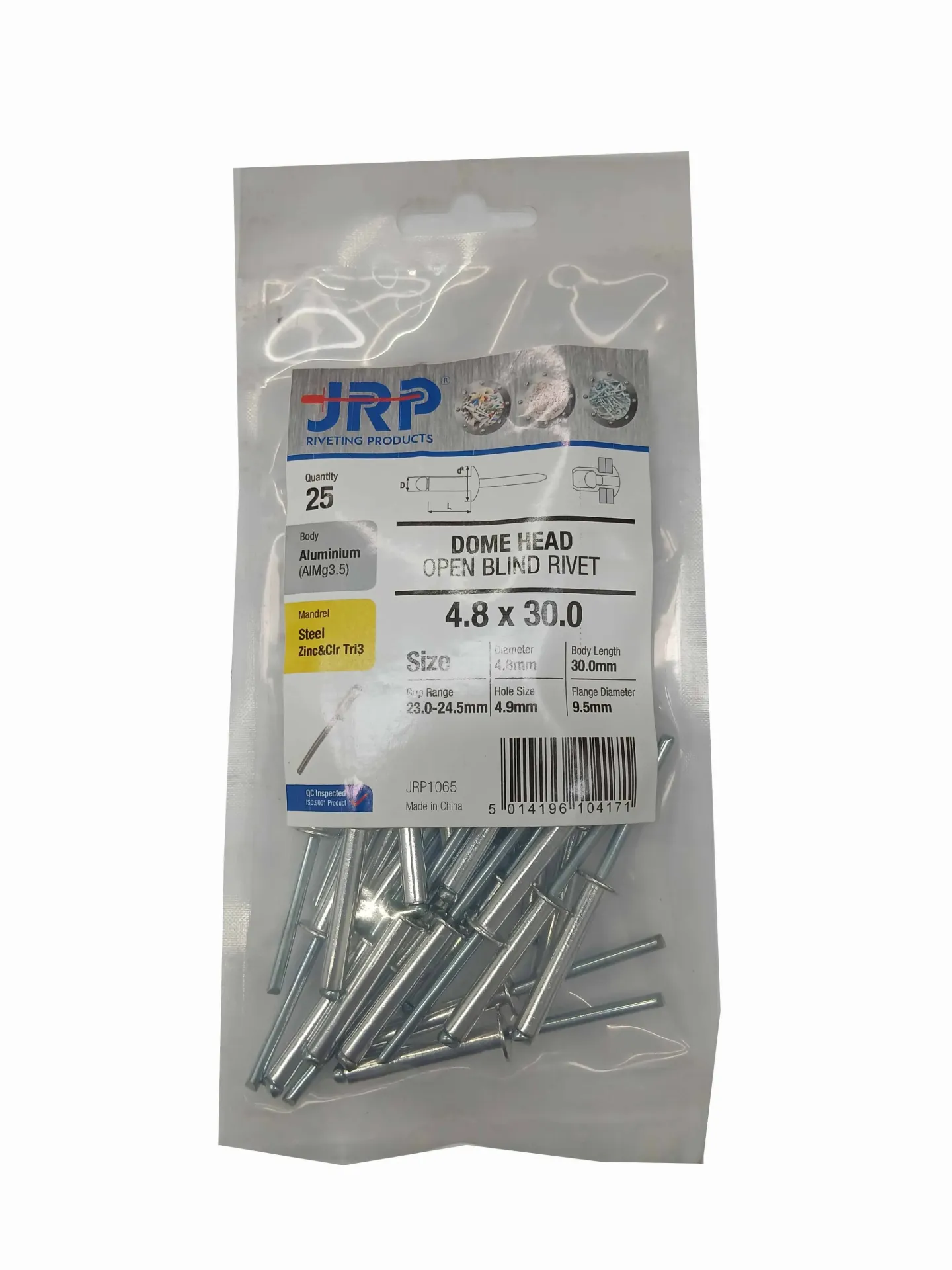 4.8 x 30 Alu Pop Rivet BAG25