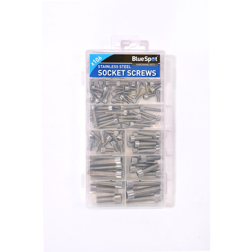 Assorted Stainless SKT Screw Set 106pc