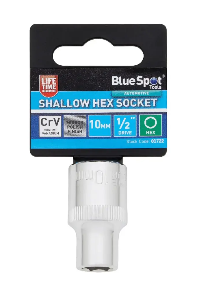 1/2" Shallow Hex Socket (10mm)