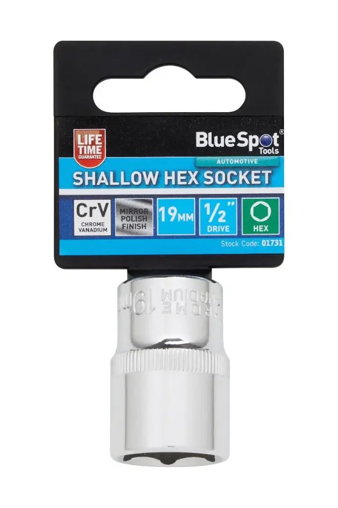 1/2" Shallow Hex Socket (19mm)
