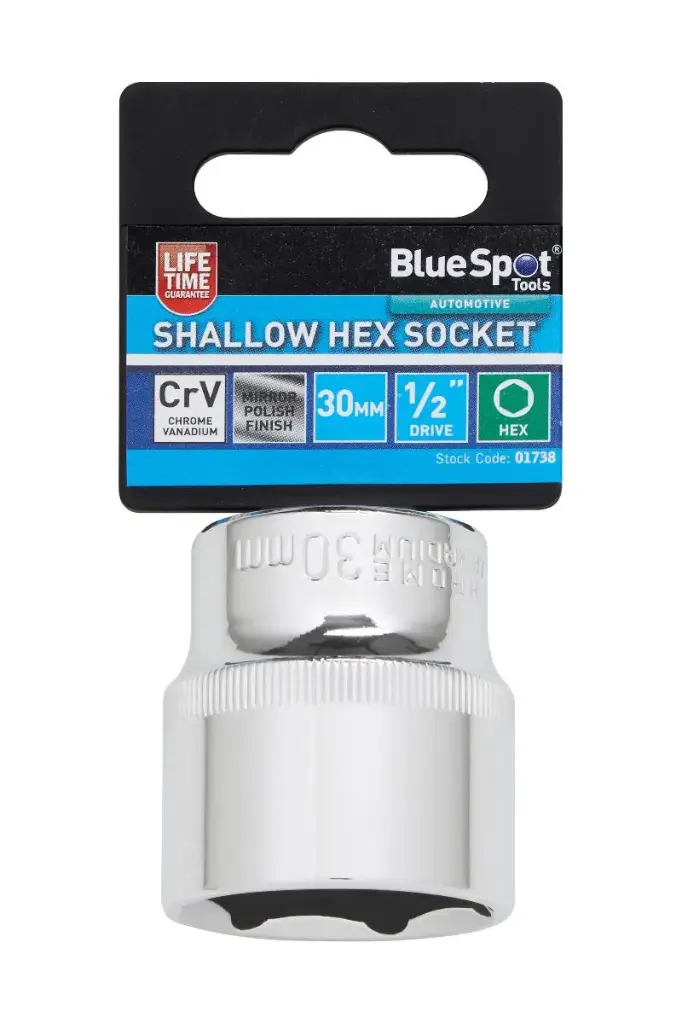 1/2" Shallow Impact Hex Socket (30mm)           