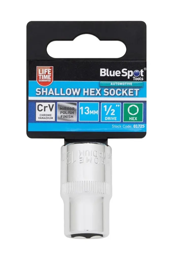 1/2" Shallow Hex Socket (13mm)