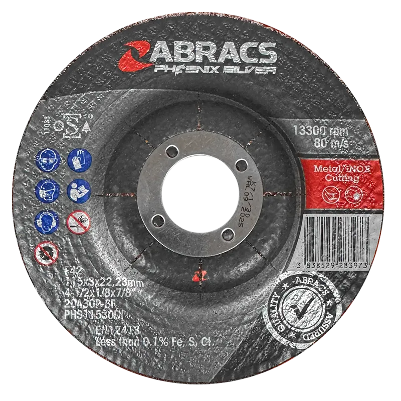 Phoenix Metal Grinding Disc 115mm x 6.5mm INOX