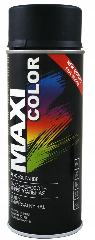MaxiColour Spray Matt Black 400ml