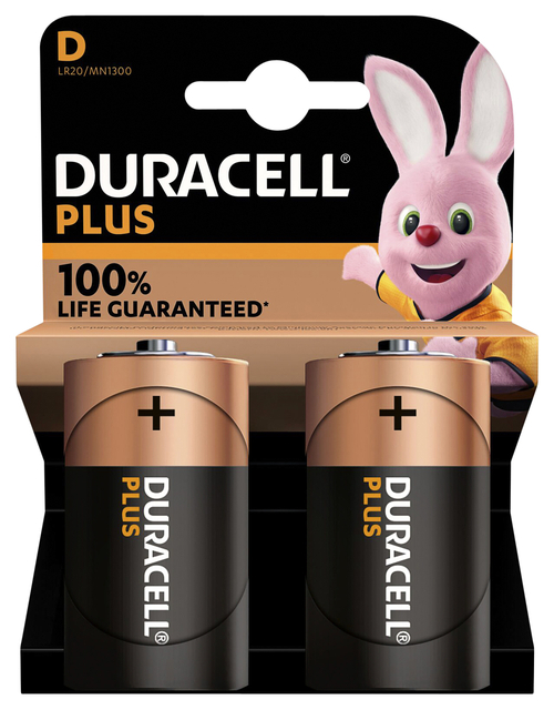 [DUR6] D Duracell Battery 2pk